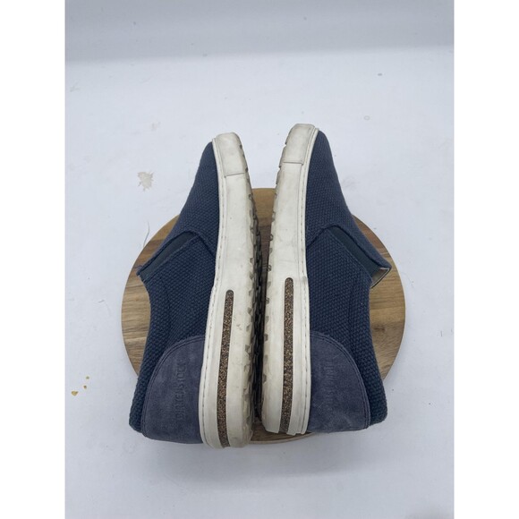 Birkenstock Oswego Shoes Mens 7N Blue Knit Suede Slip On Comfort Casual
